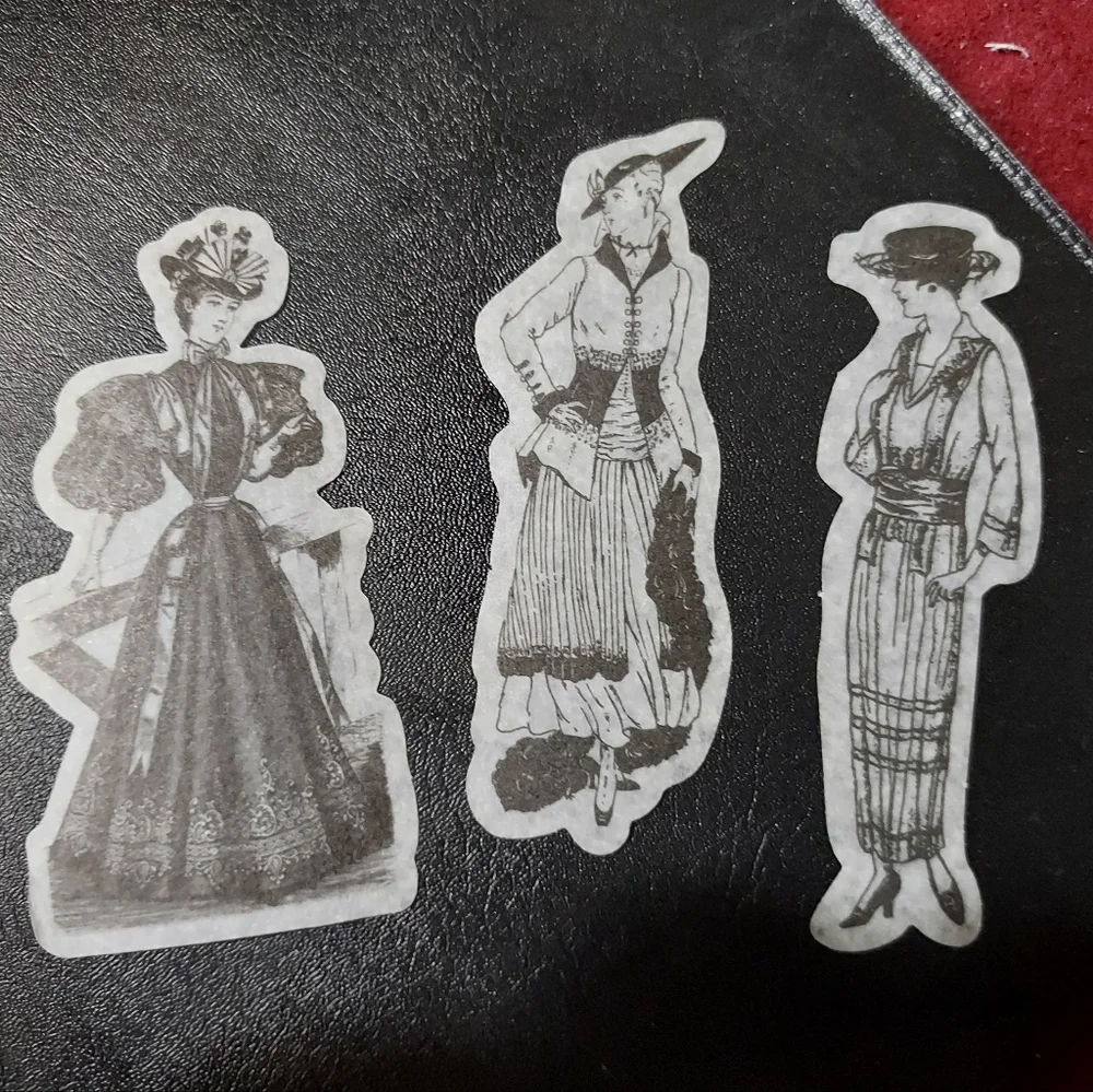 25 pcs. Women Figures Vintage Stickers. Random. Scrapbooking, Journaling, Books